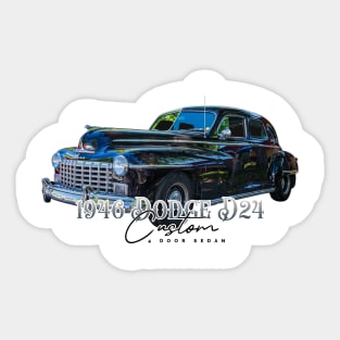 1946 Dodge D24 Custom 4 Door Sedan Sticker